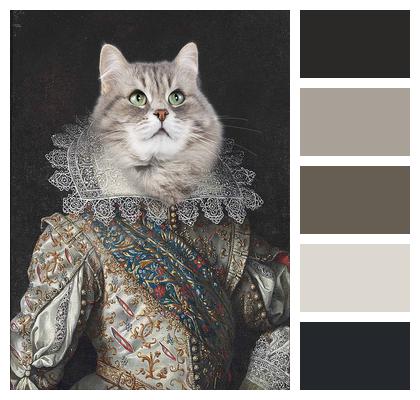 Portrait From Antiquity Portrait Cat Image